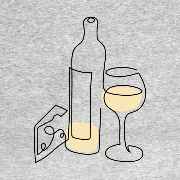 White wine & cheese by spncr